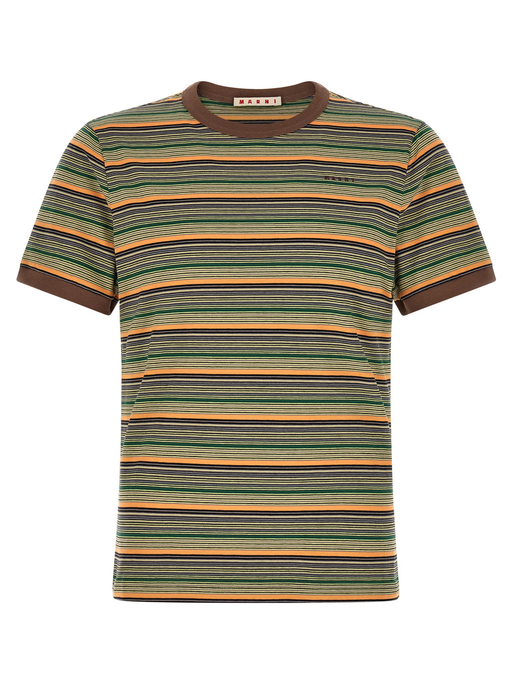 Slim-Fit Multicolor Cotton T-Shirt
