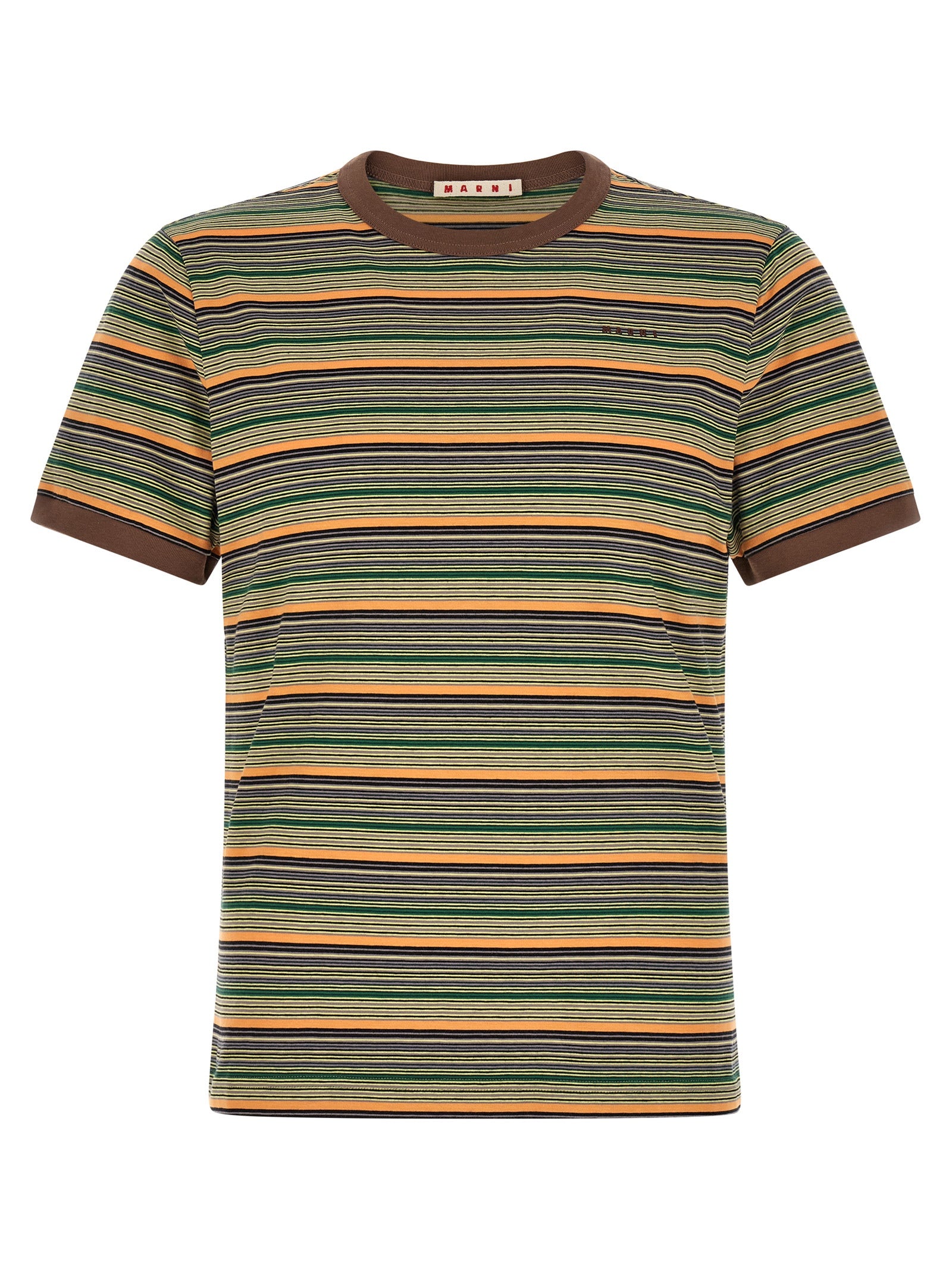 Slim-Fit Multicolor Cotton T-Shirt