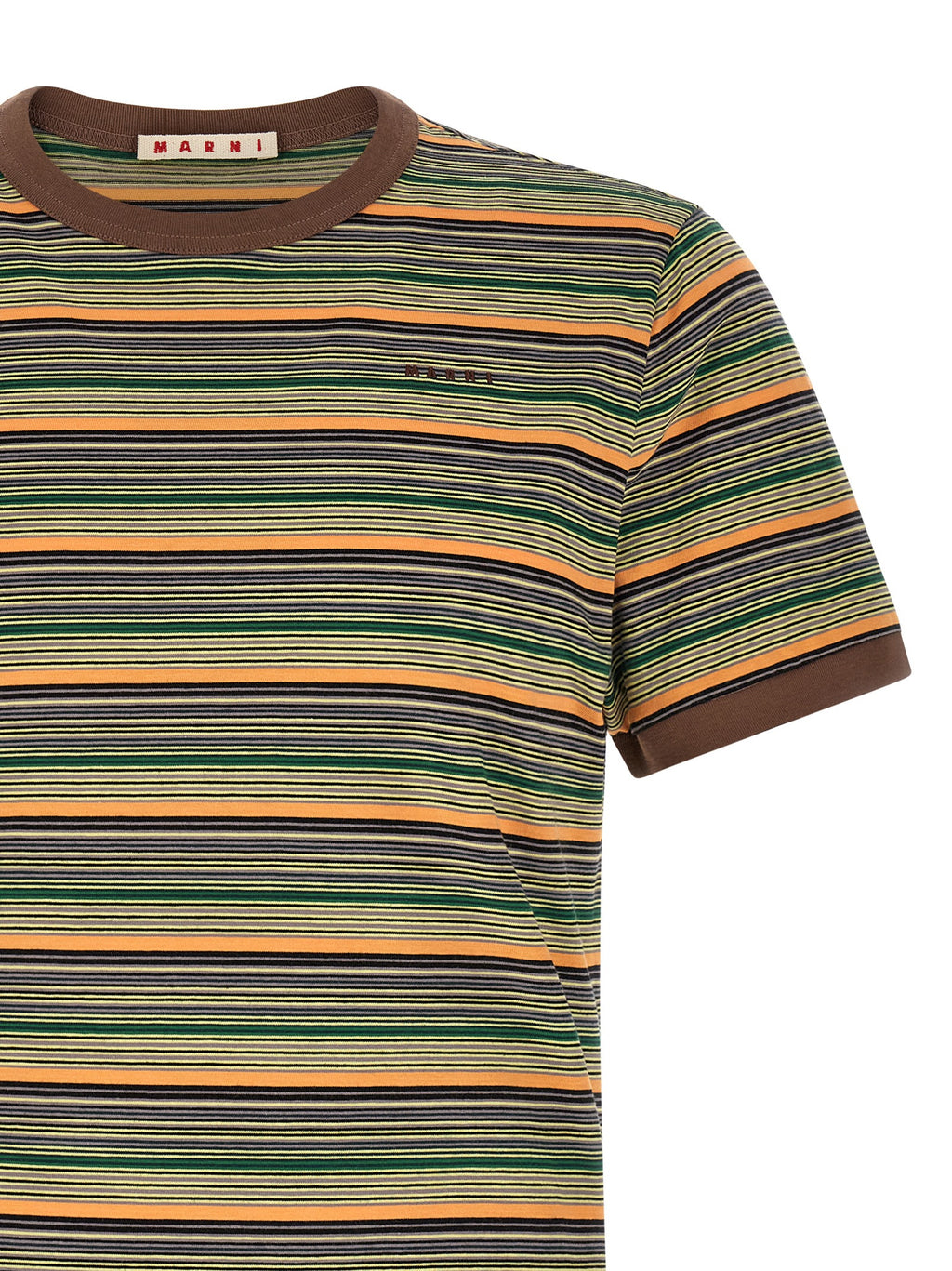 Slim-Fit Multicolor Cotton T-Shirt