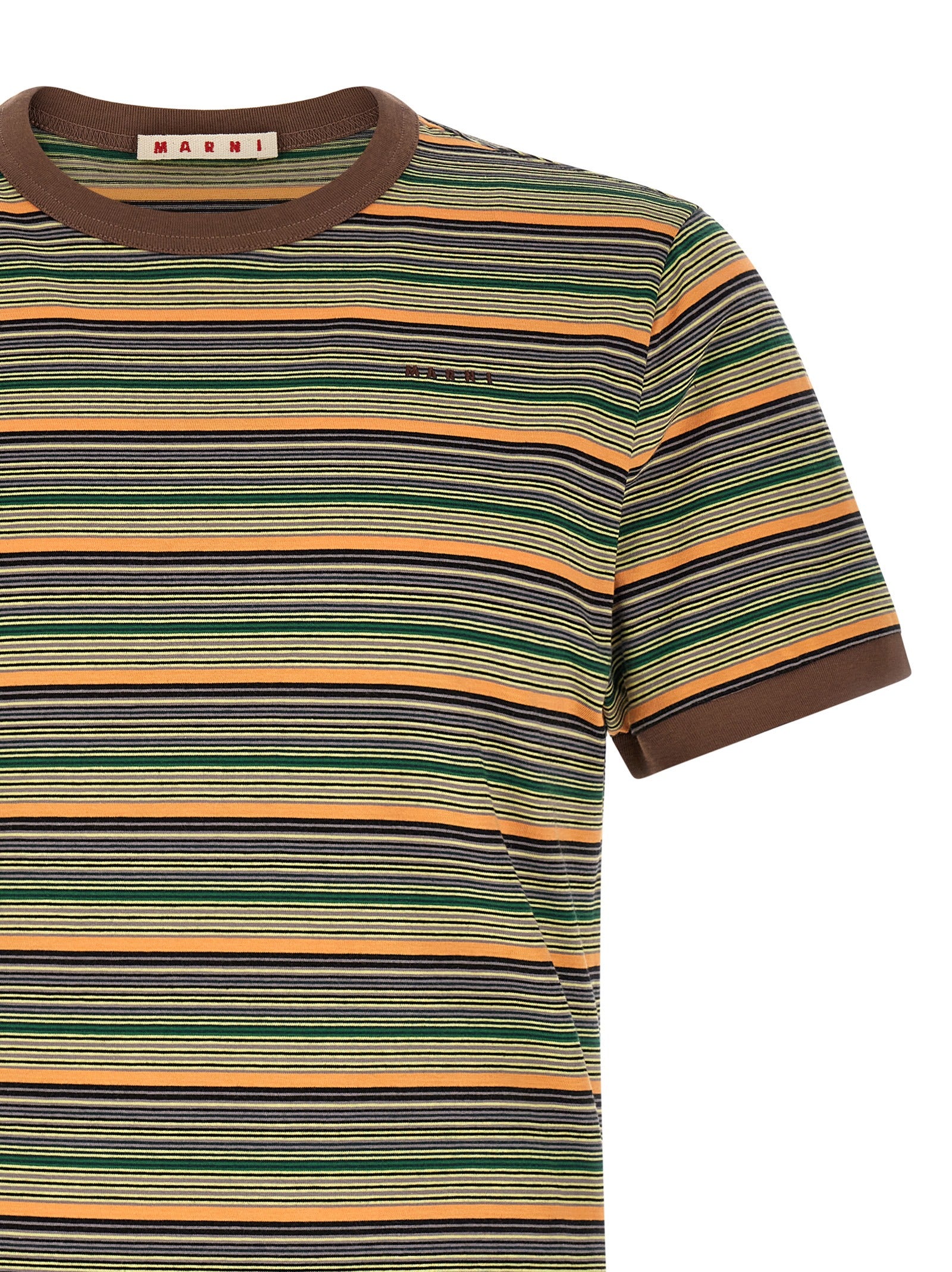 Slim-Fit Multicolor Cotton T-Shirt