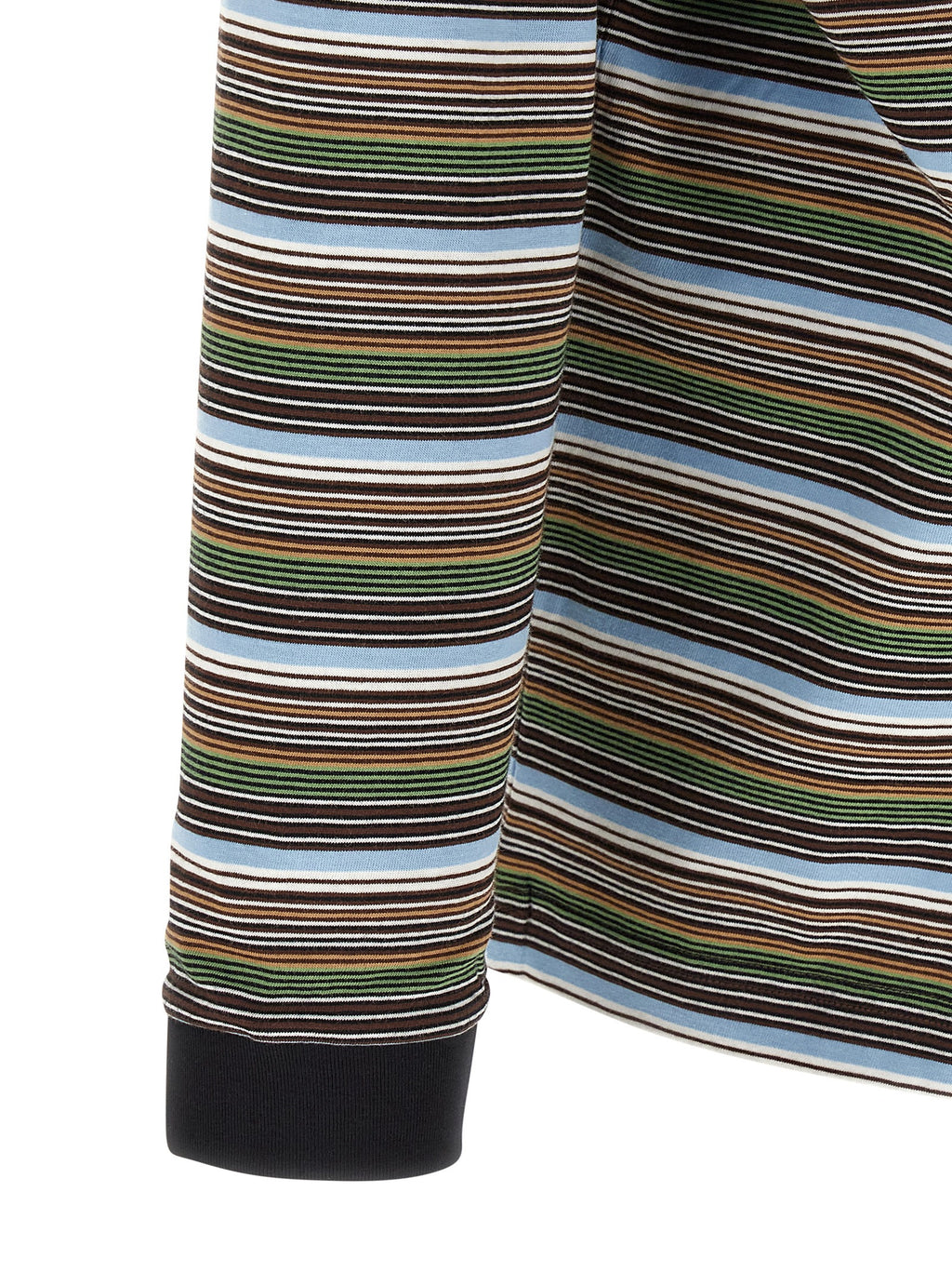Multicolor Cotton Long-Sleeved T-Shirt
