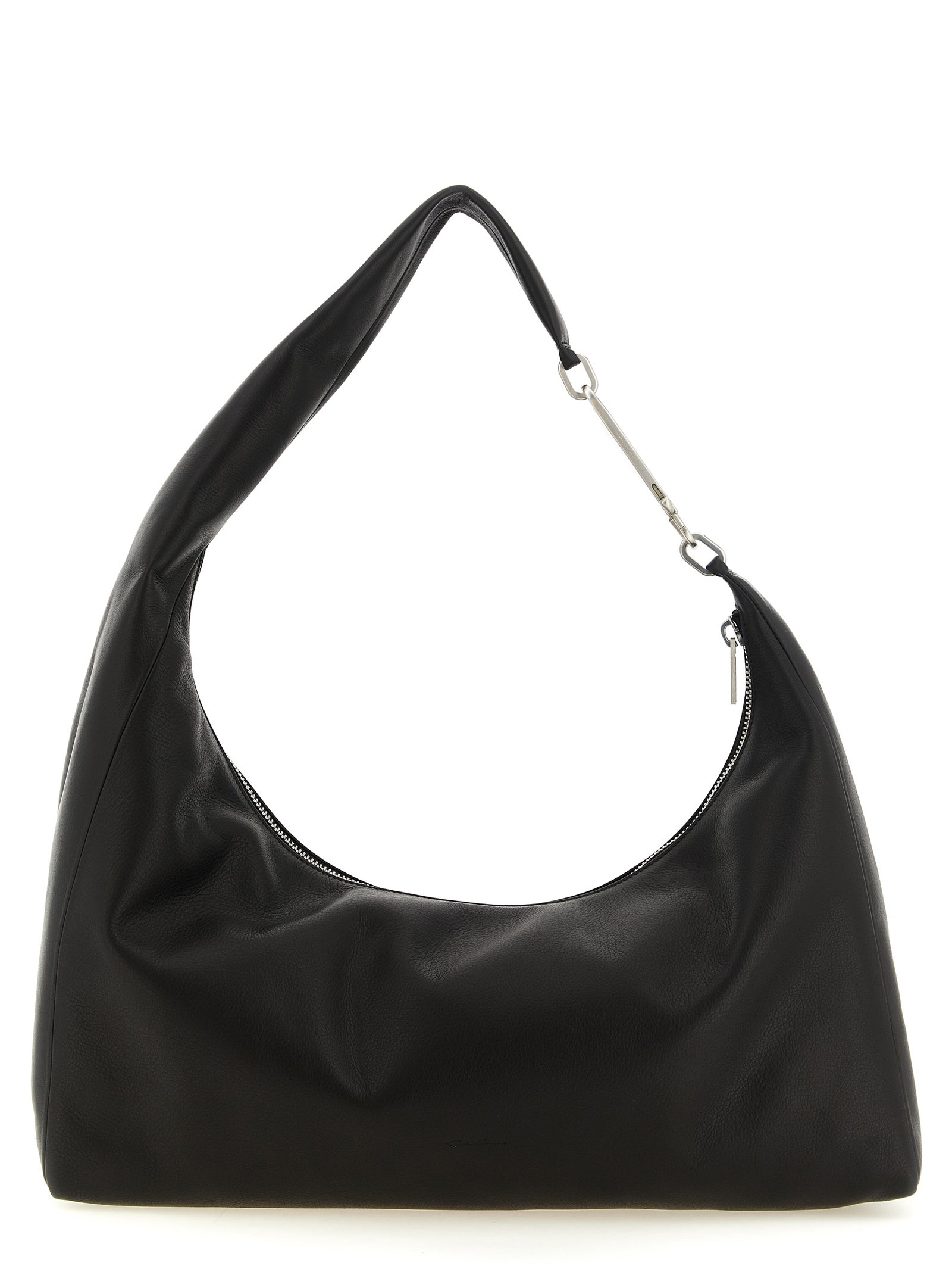 Cropped Gemini Calfskin Shoulder Bag