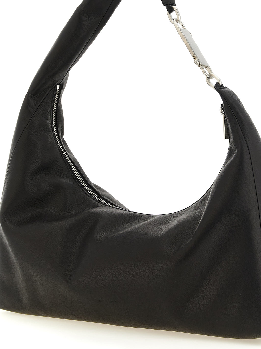 Cropped Gemini Calfskin Shoulder Bag