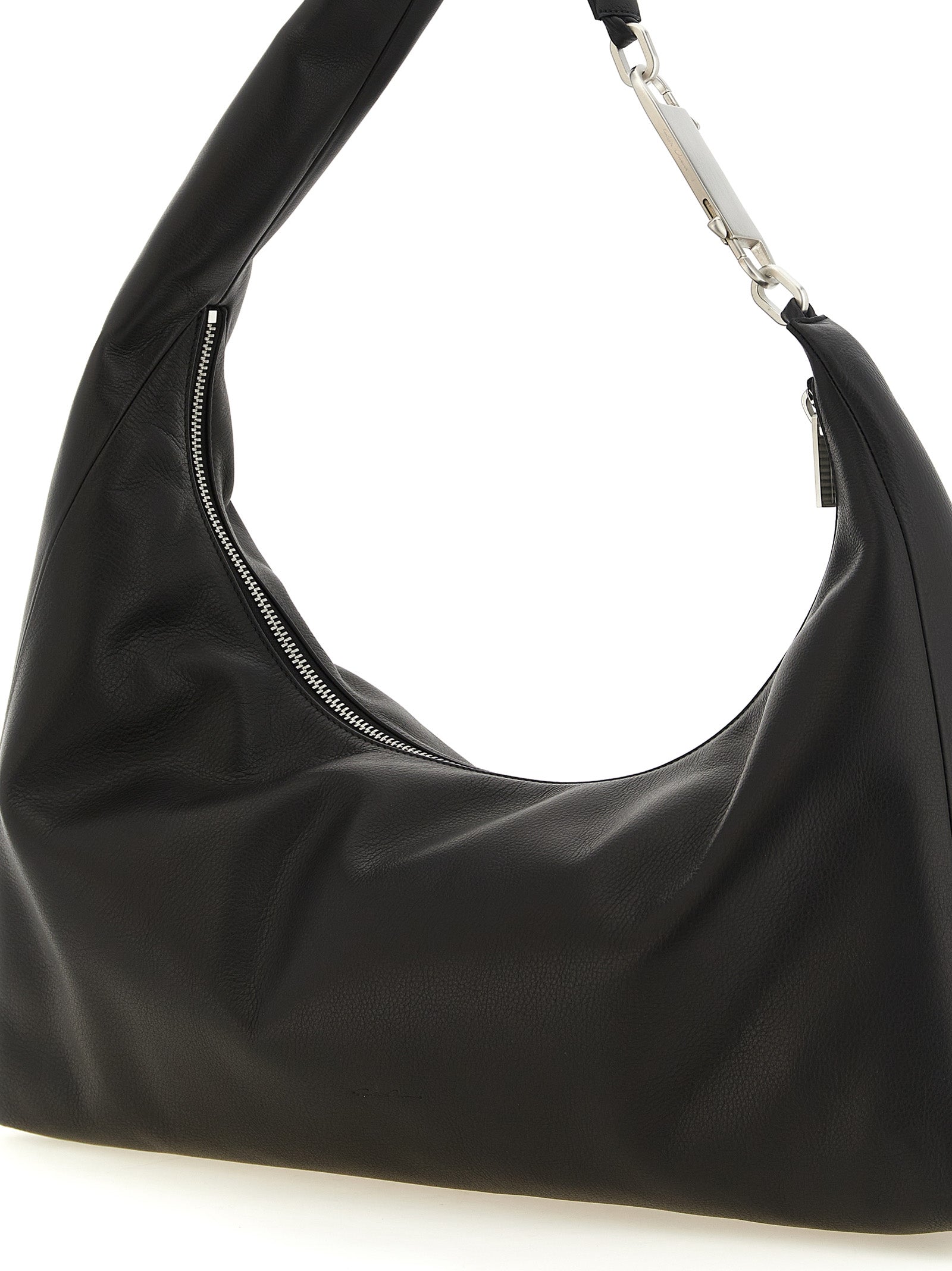 Cropped Gemini Calfskin Shoulder Bag