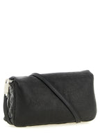 Black Lamb Leather Pillow Griffin Clutch