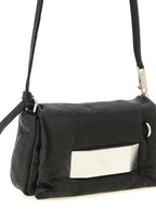 Black Lamb Leather Pillow Griffin Clutch