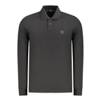 Slim Fit Black Cotton Polo Shirt