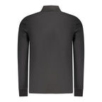 Slim Fit Black Cotton Polo Shirt