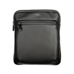 Black Polyurethane Shoulder Bag