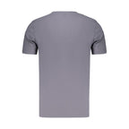 Blue Cotton Crew Neck T-Shirt