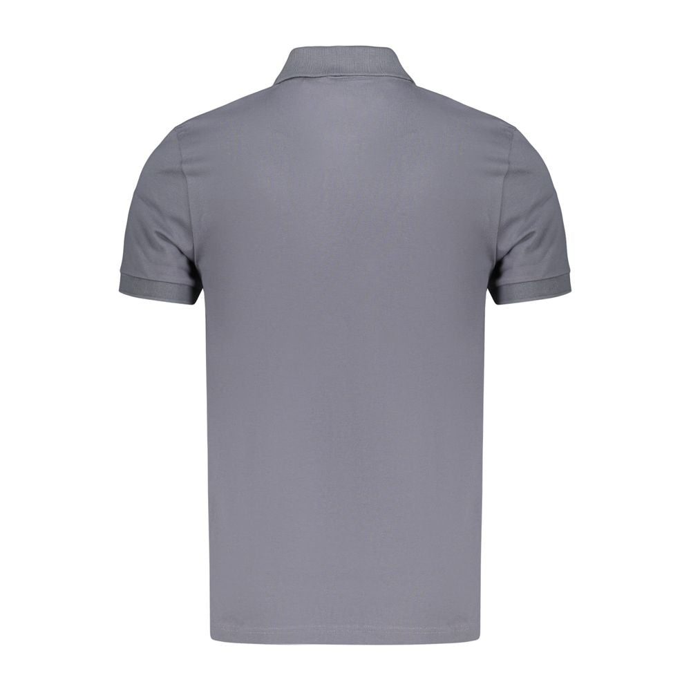 Blue Slim-Fit Cotton-Blend Polo Shirt