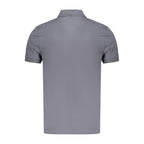 Blue Slim-Fit Cotton-Blend Polo Shirt