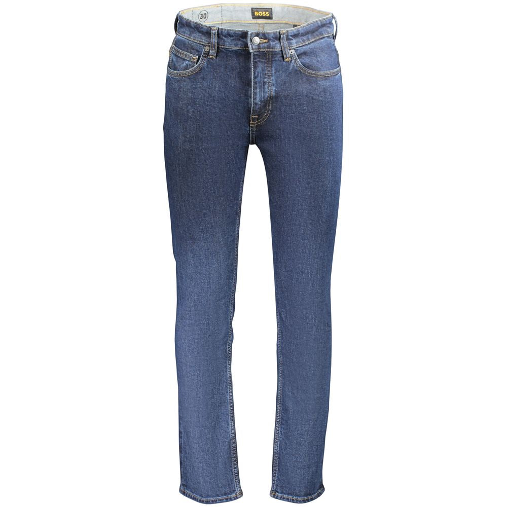 Delaware Slim Blue Cotton-Blend Denim