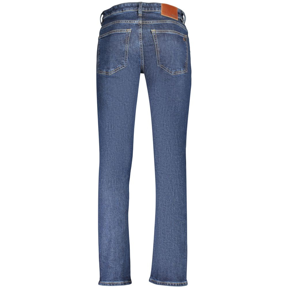 Delaware Slim Blue Cotton-Blend Denim