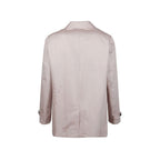 Multicolor Cotton-Linen Coat
