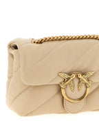 Beige Lambskin Mini Love Puff Crossbody Bag