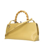 Yellow Leather Crossbody