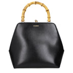 Sleek Black Leather Handbag