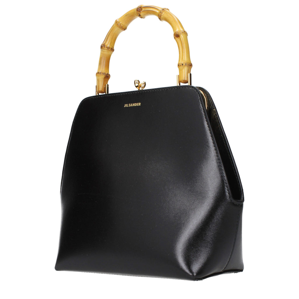 Sleek Black Leather Handbag