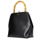 Sleek Black Leather Handbag