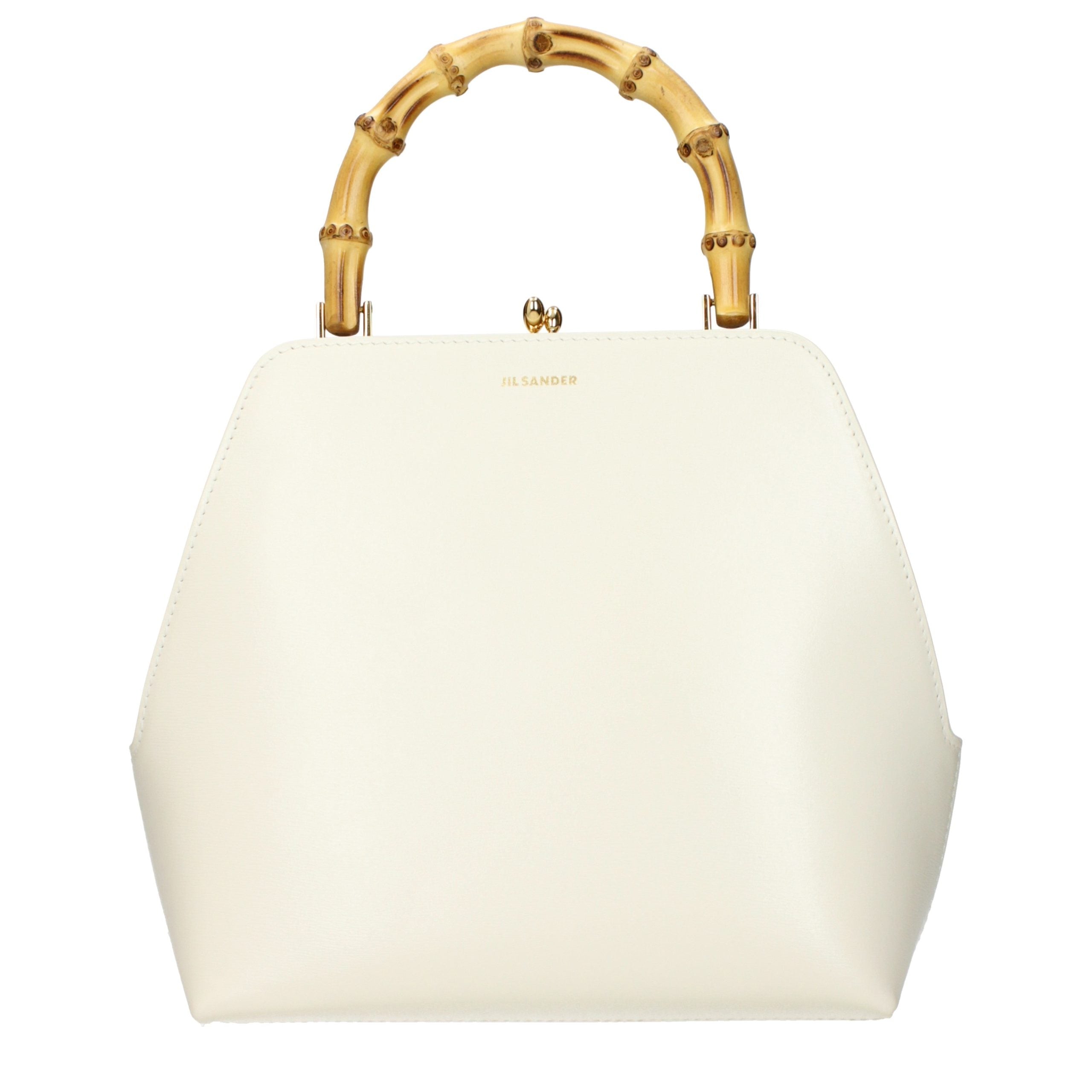 Beige Leather Handbag