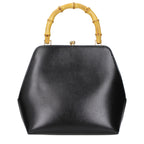 Sleek Black Leather Handbag
