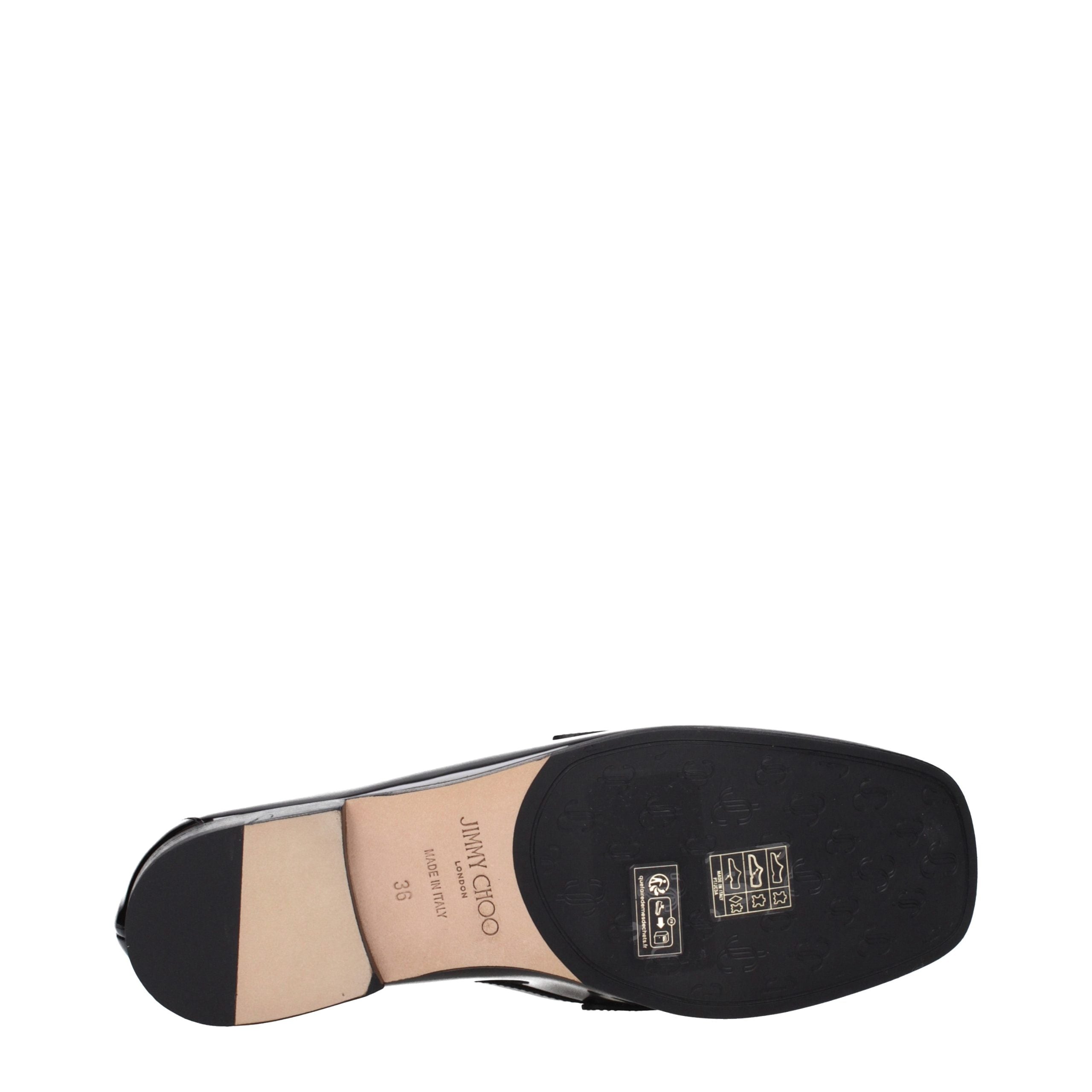 Black Leather Slip‑On Loafers