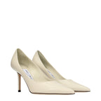 Beige Leather Pumps