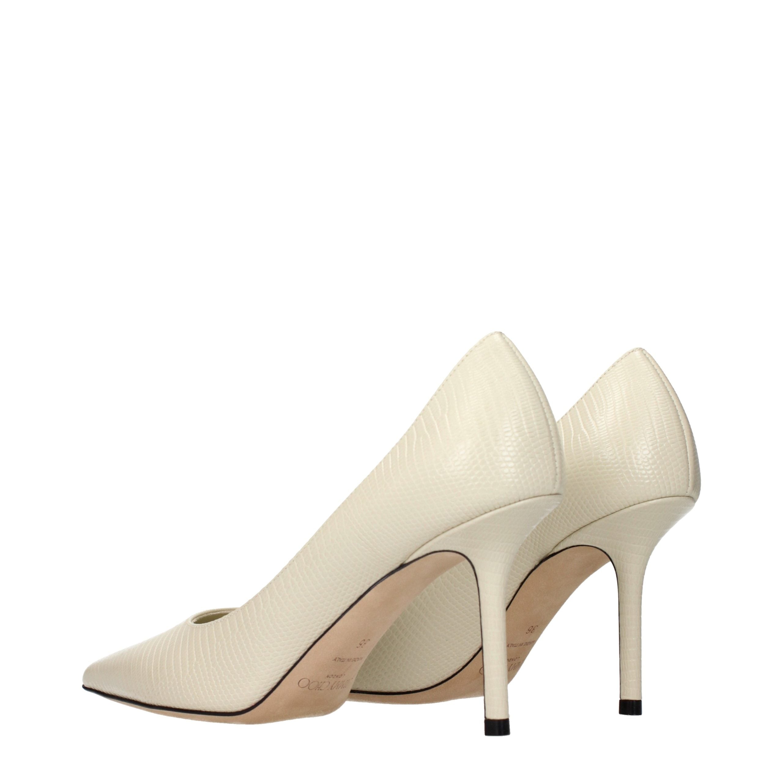 Beige Leather Pumps