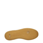 Beige Leather Low-Top Sneakers