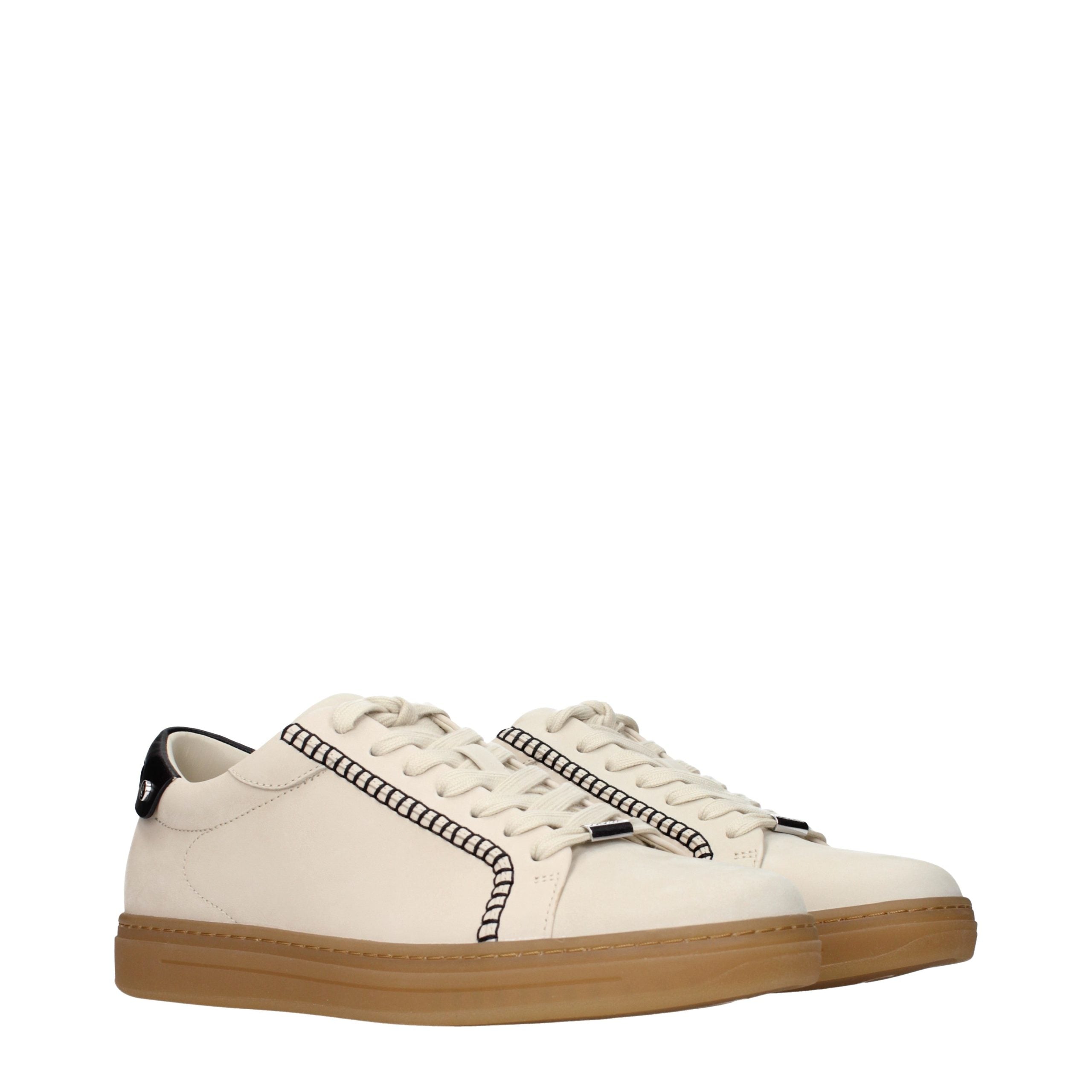 Beige Suede Sneakers