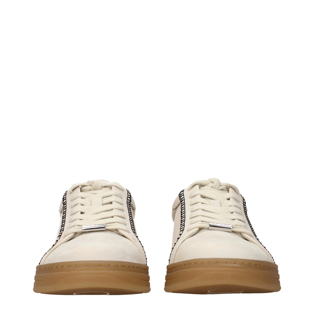 Beige Suede Sneakers