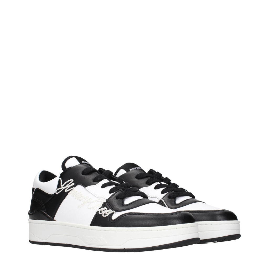 Black Leather Sneakers