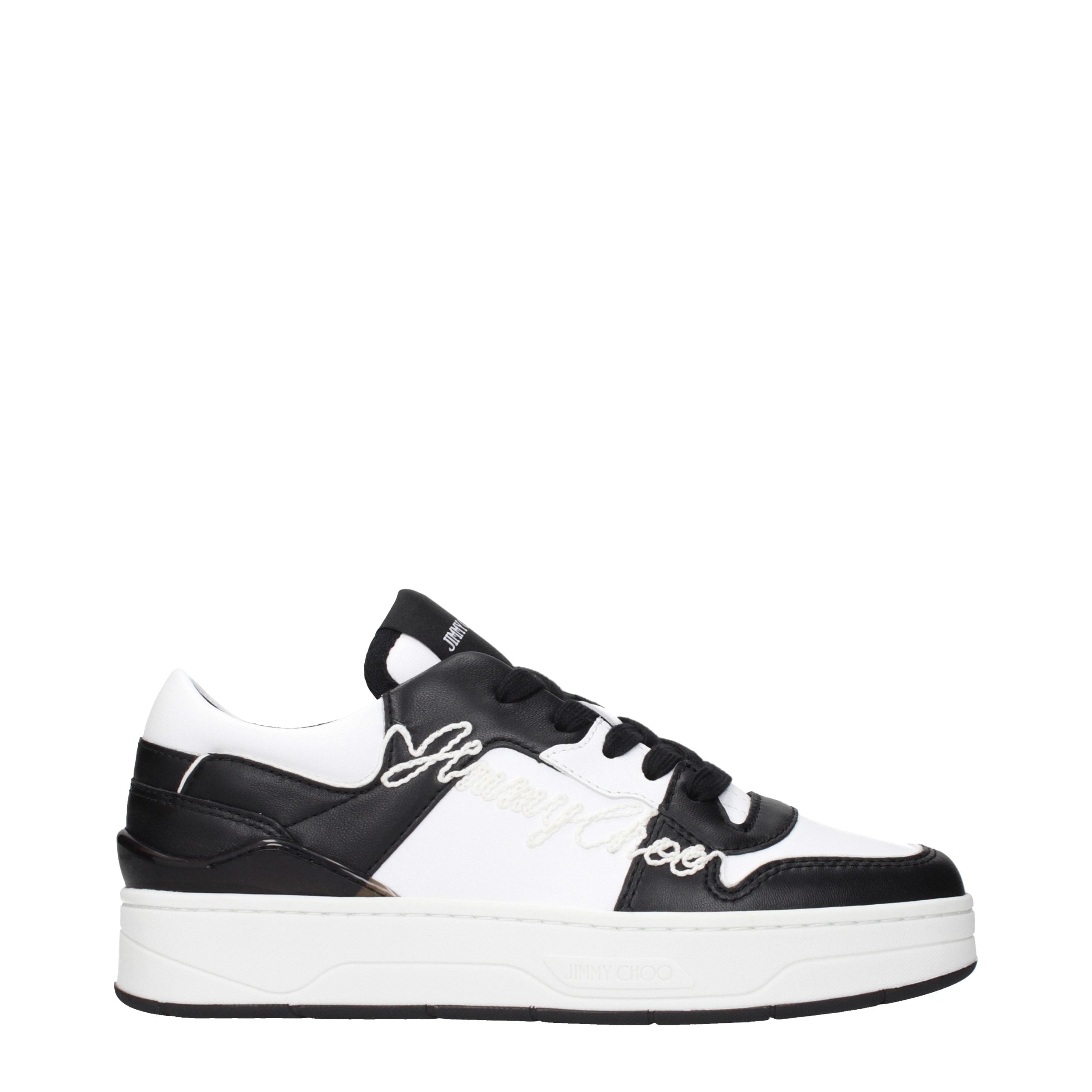 Black Leather Low‑Top Sneakers