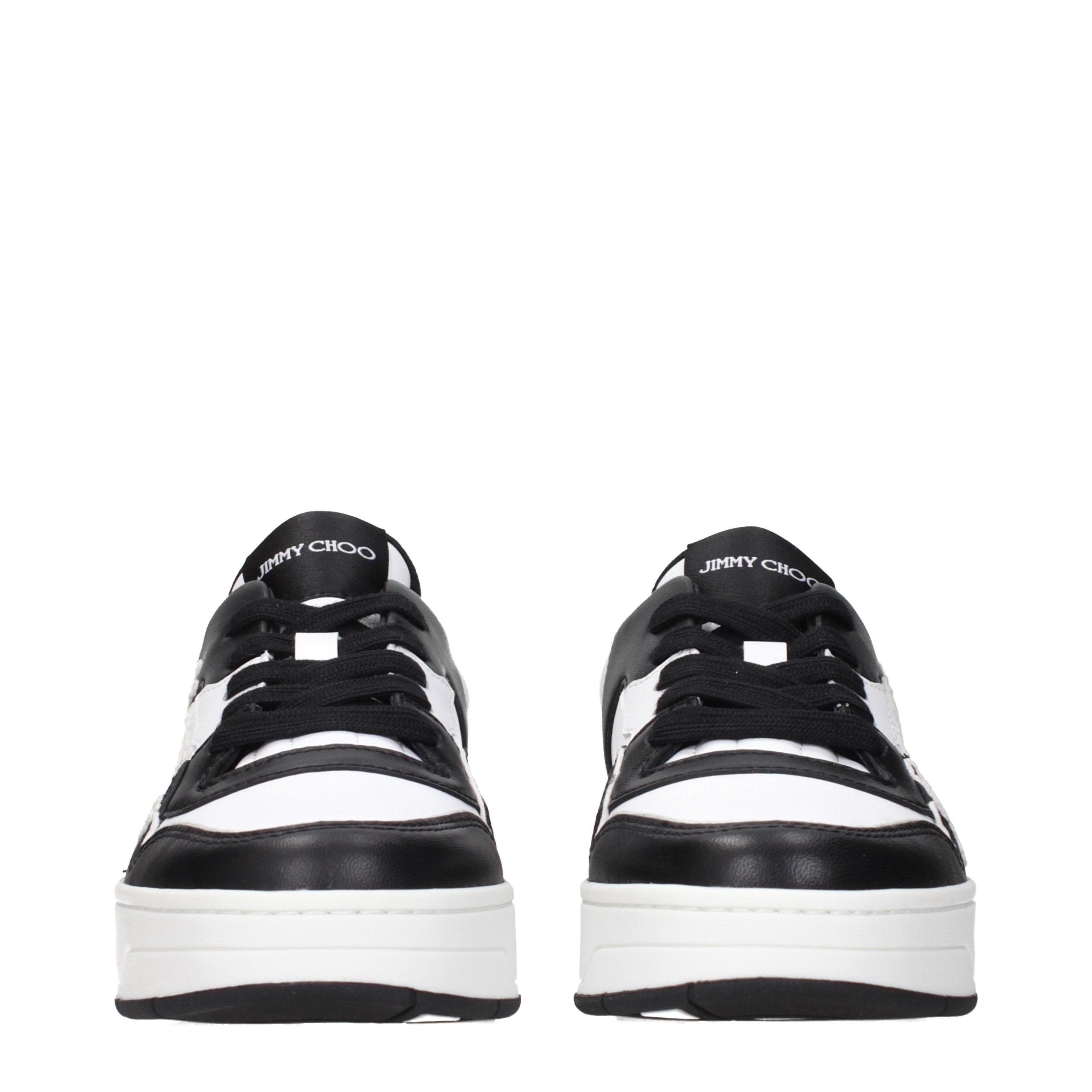 Black Leather Low‑Top Sneakers