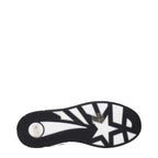 Black Leather Low‑Top Sneakers