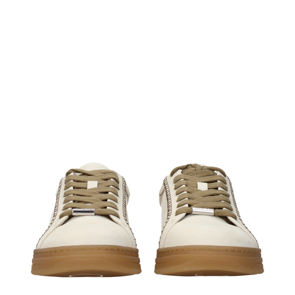 Beige Suede Sneakers