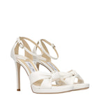 White Leather Platform Sandals