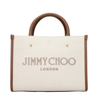 Beige Fabric Handbag