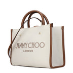 Beige Fabric Handbag