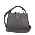 Gray Leather Satchel