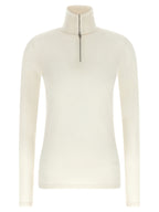 Wool Blend Half-Zip Cardigan