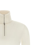 Wool Blend Half-Zip Cardigan