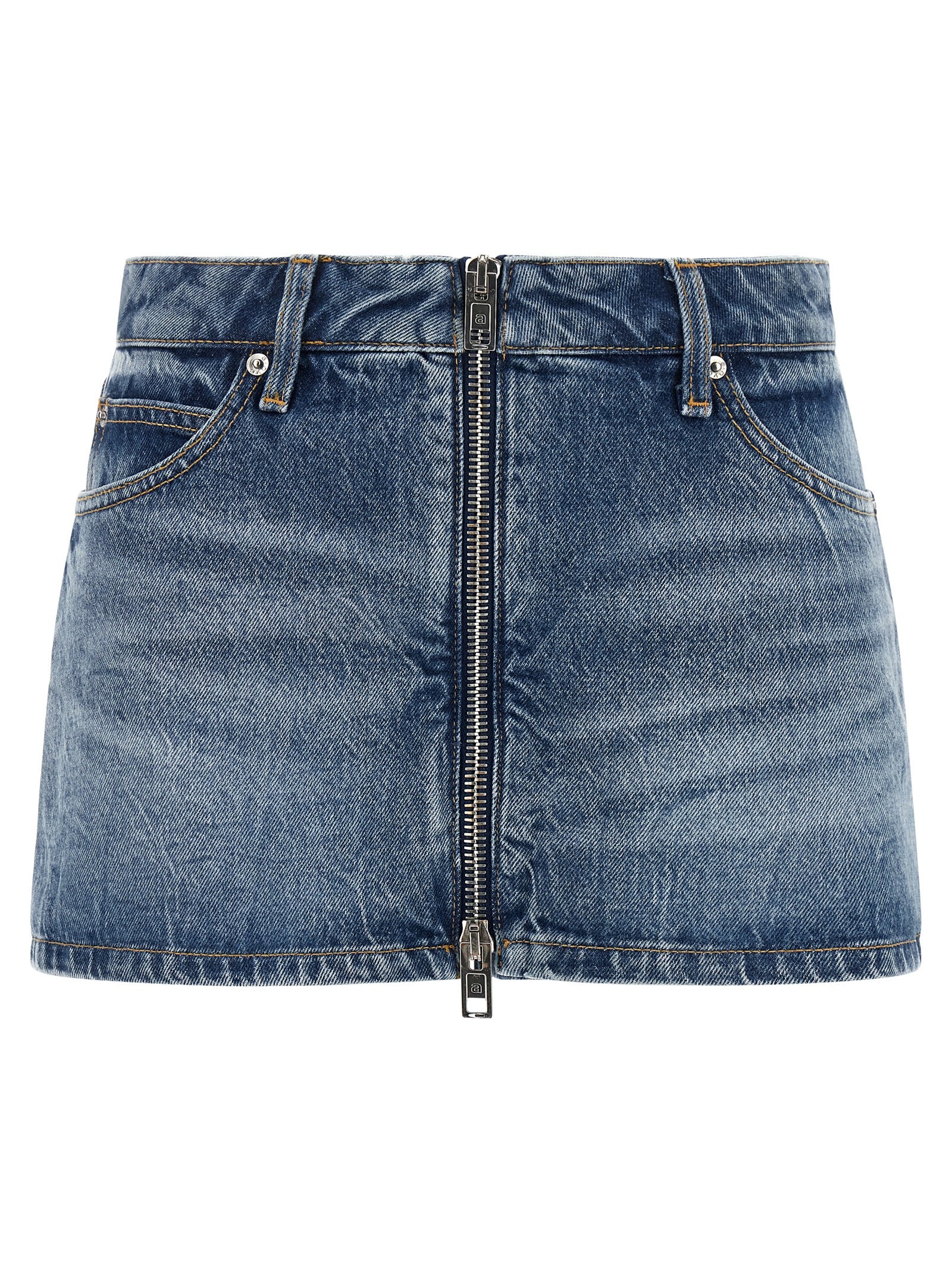 Light Blue Cotton Skort