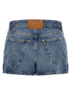 Light Blue Cotton Skort