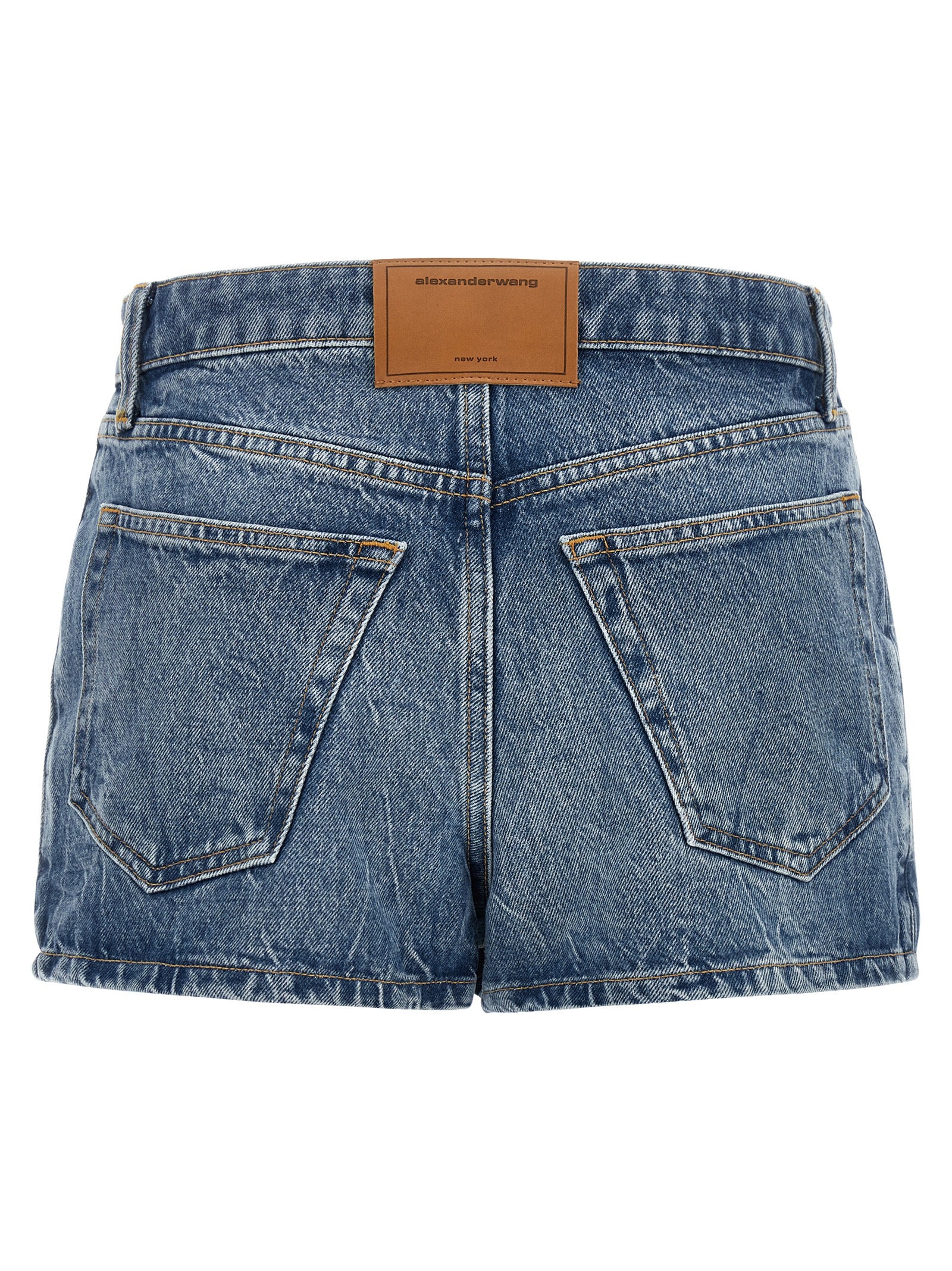Light Blue Cotton Skort