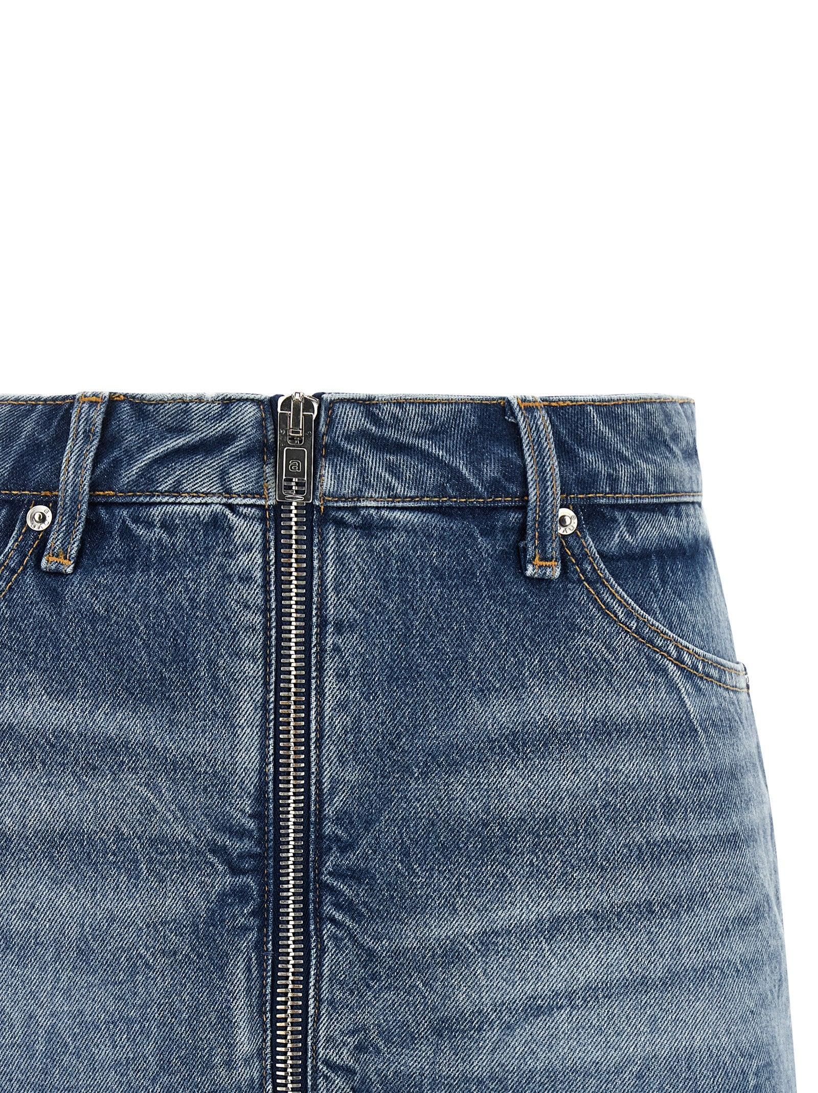 Light Blue Cotton Skort