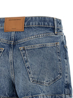 Light Blue Cotton Skort