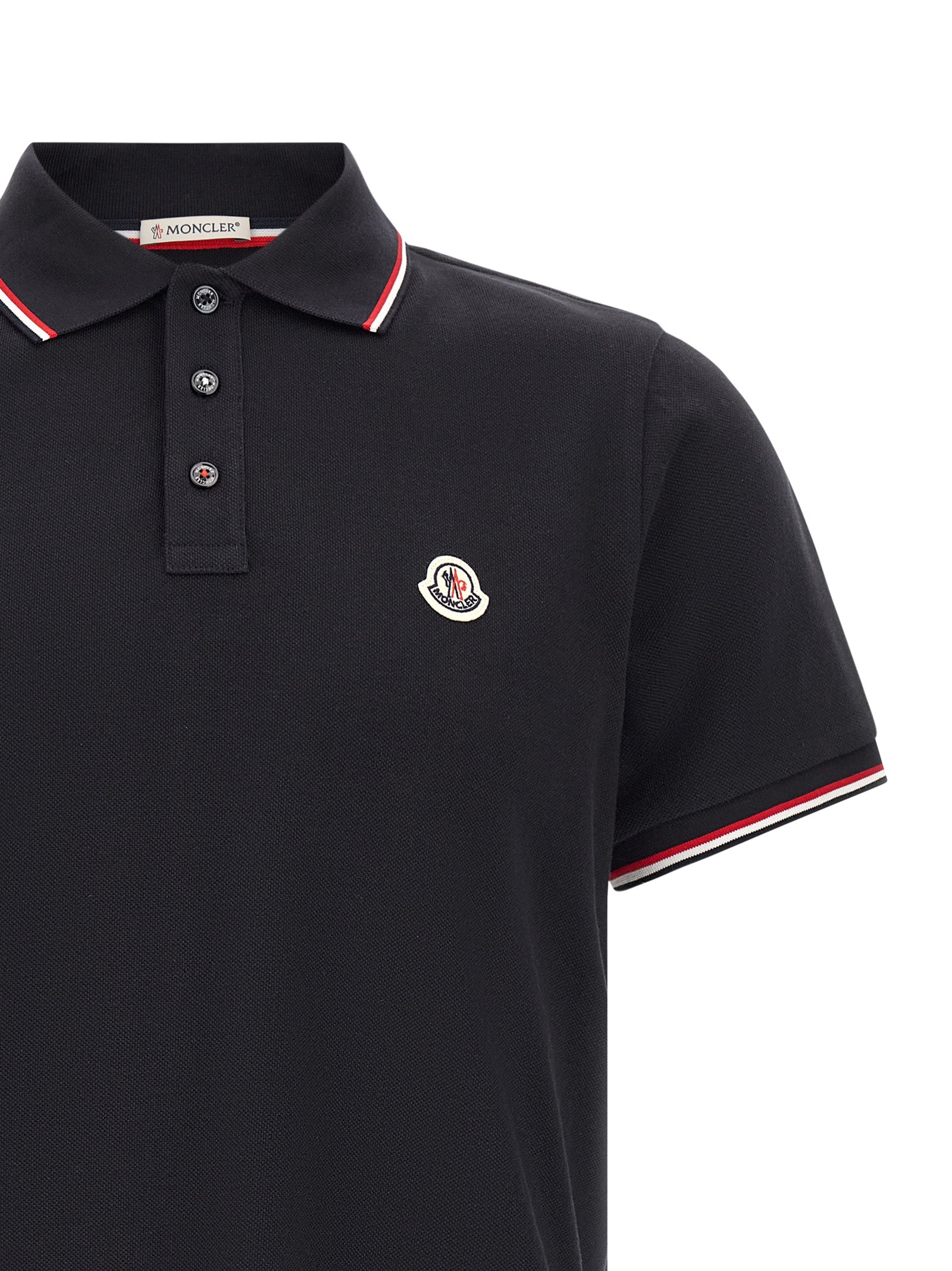 Navy Cotton Piqué Polo Shirt