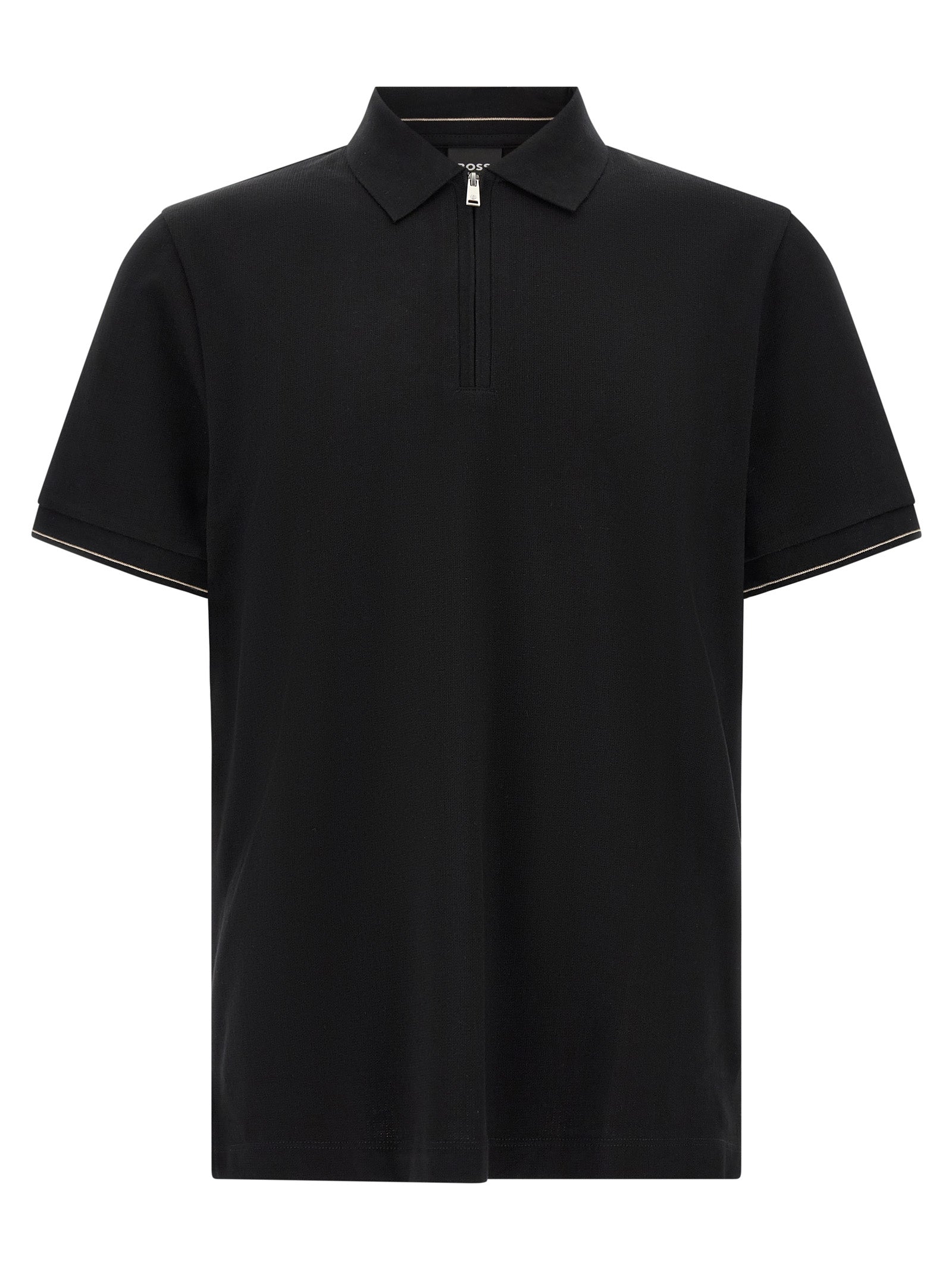 C-Pei 90 Black Cotton Polo
